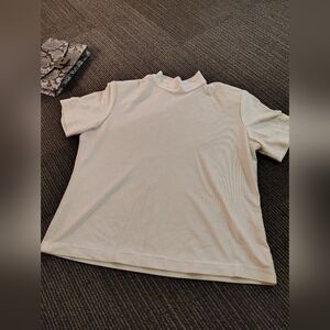 Lauren Lee Cream Turtleneck Top